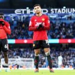 Manchester United trailed behind Manchester City